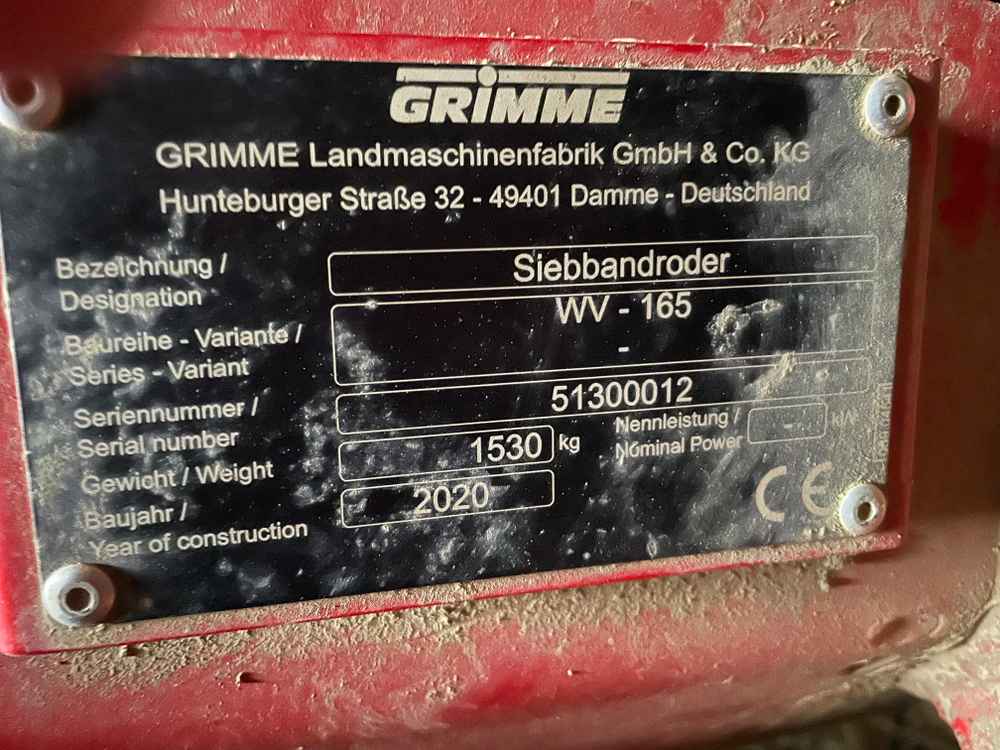 GRIMME WV 165 - right