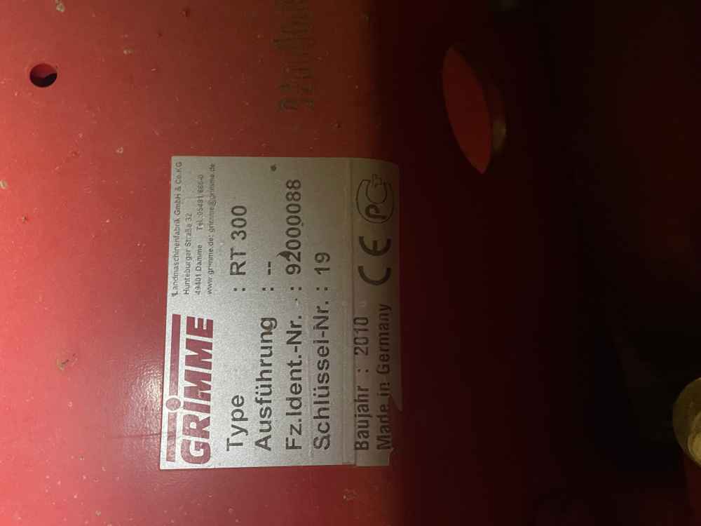 GRIMME RT 300 - right