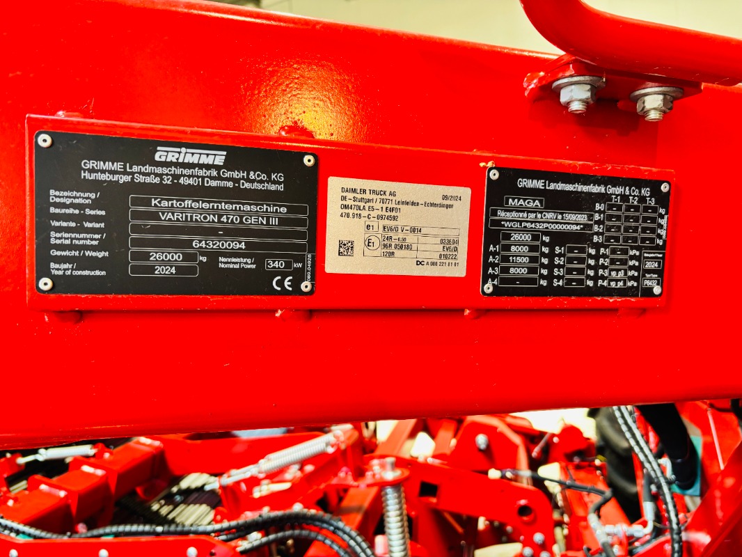 GRIMME VARITRON 470 GEN III - detail
