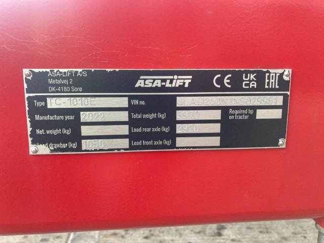 ASA-Lift ASA Lift TC1010E Single Row Trailed Cabbage Harvester - detail