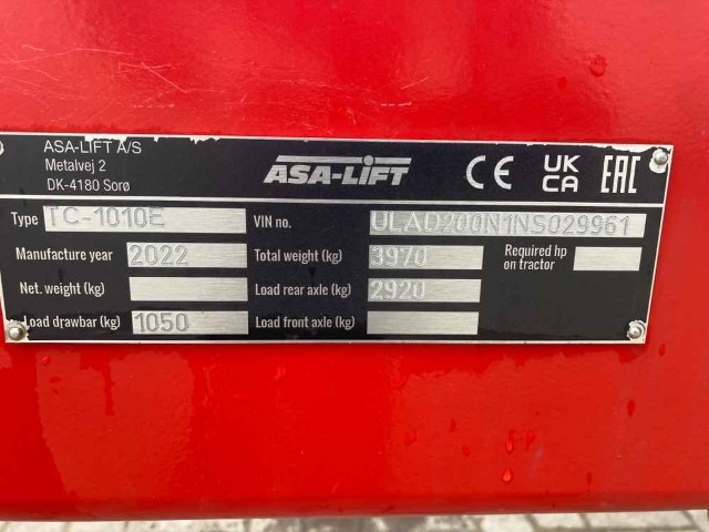 ASA-Lift ASA Lift TC1010E Single Row Trailed Cabbage Harvester - detail