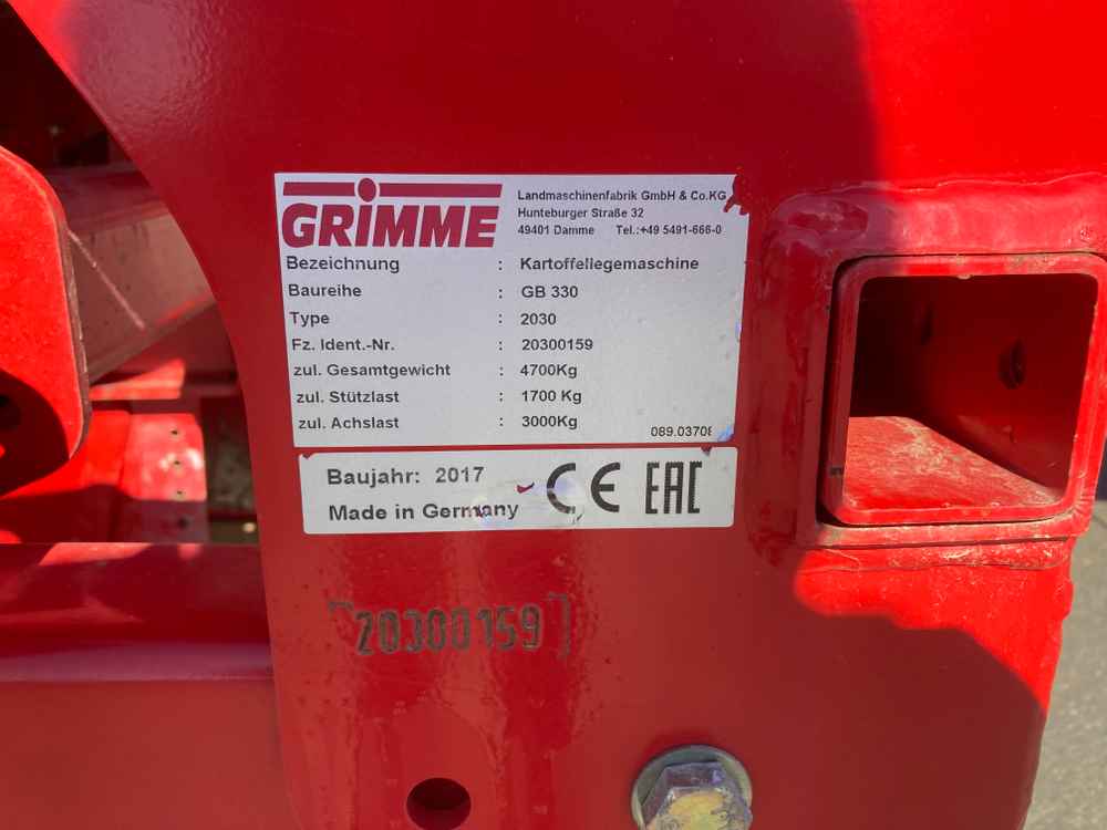 GRIMME GB 330 - detail