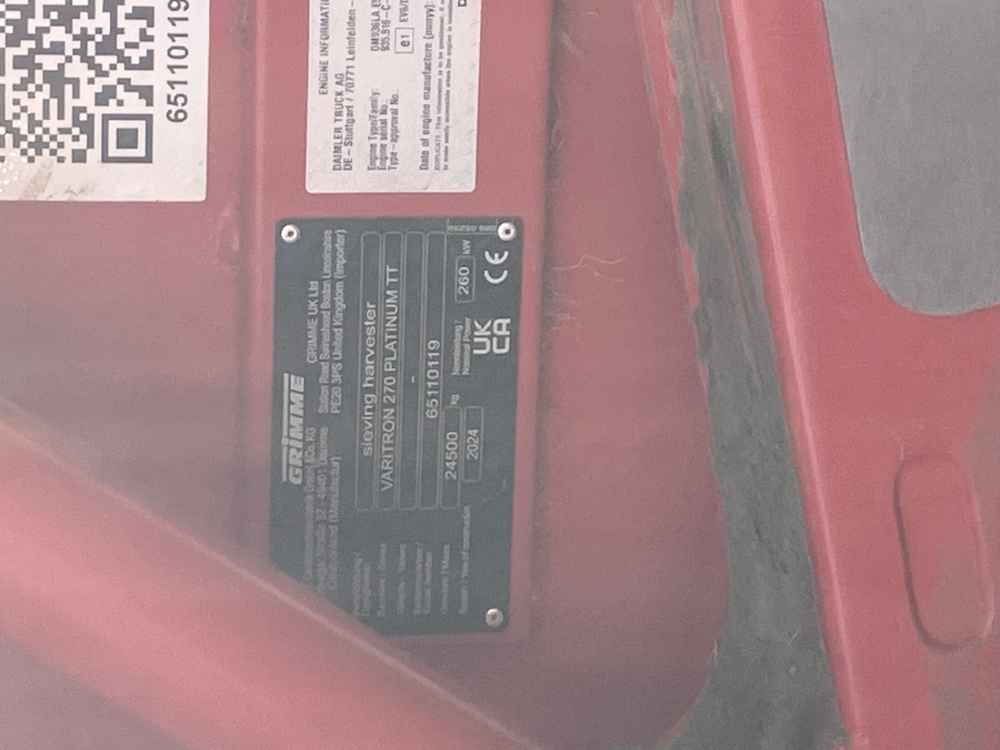 GRIMME Varitron 270 PL TT, 2 Row, Self-Propelled potato Harvester - detail