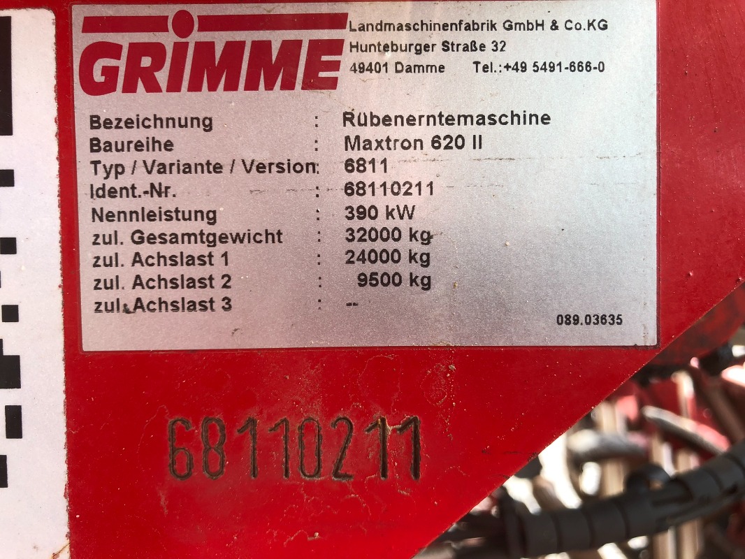 GRIMME MAXTRON 620 II - detail