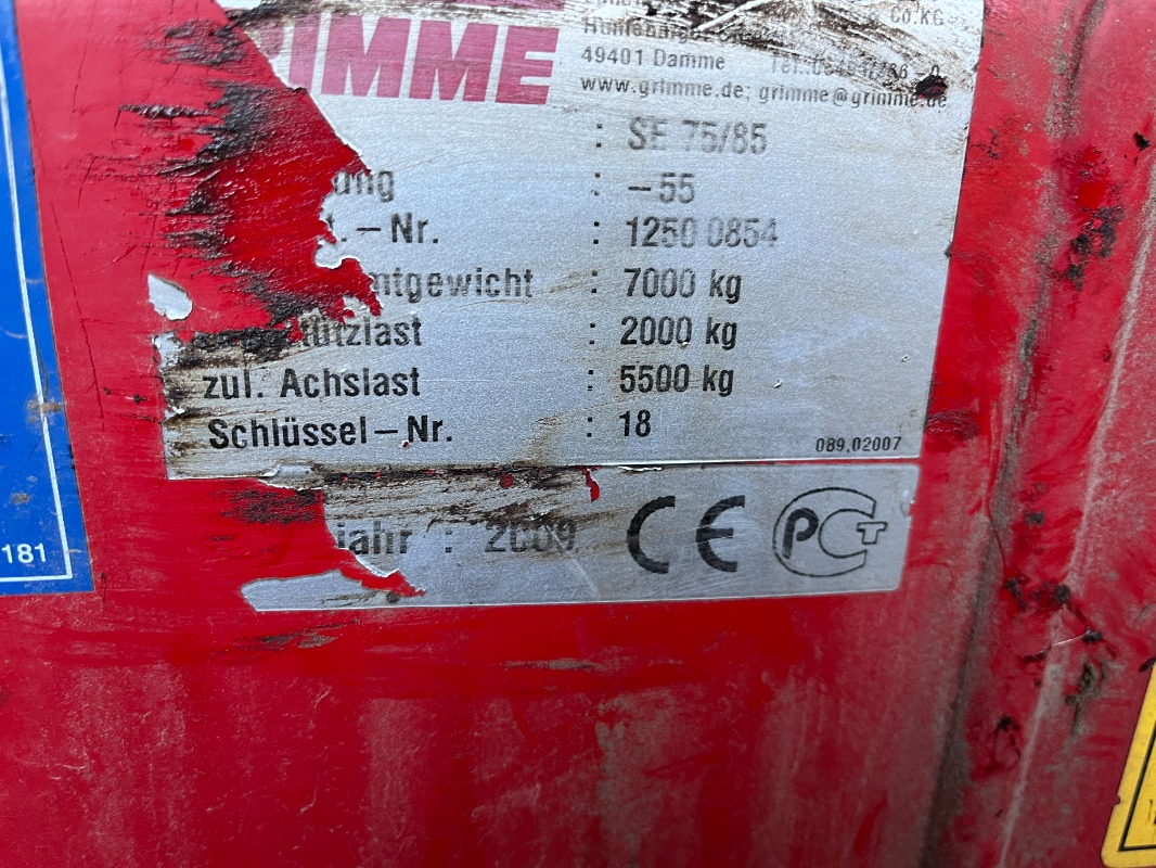 GRIMME SE 85-55-UB - detail