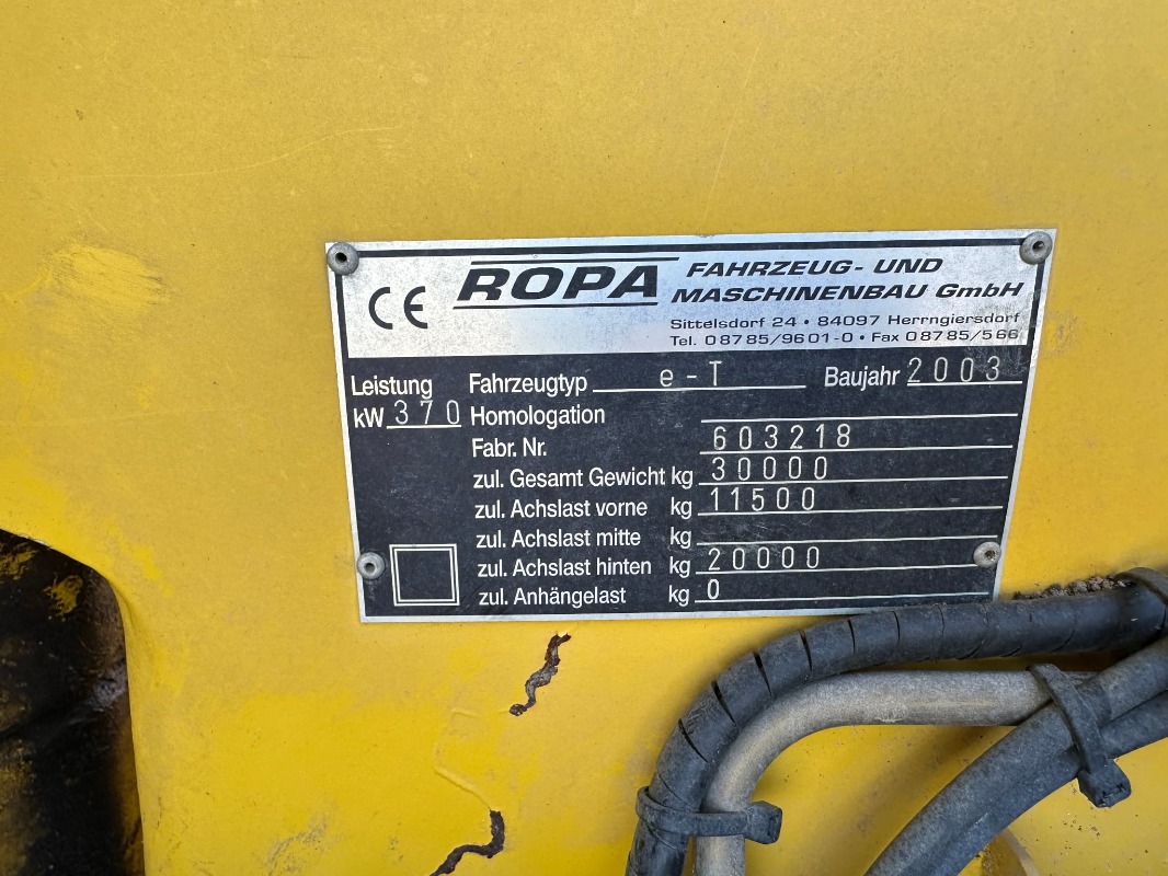 Ropa Euro Tiger - detail