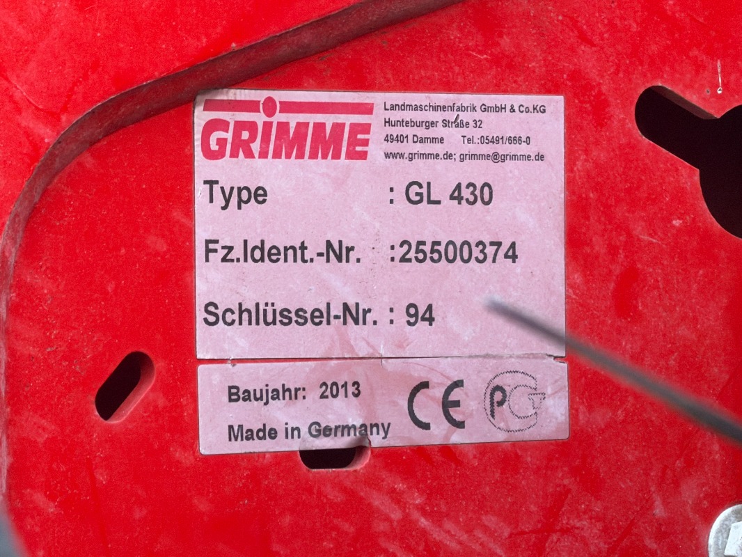 GRIMME GL 430 - detail