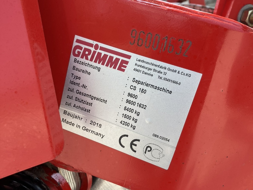 GRIMME CS-170 RP XL - detail