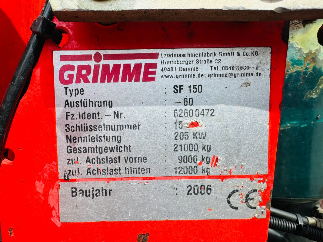 GRIMME SF-150-60-UB - detail