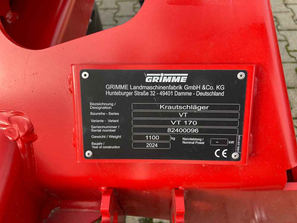 GRIMME VT 170 - detail