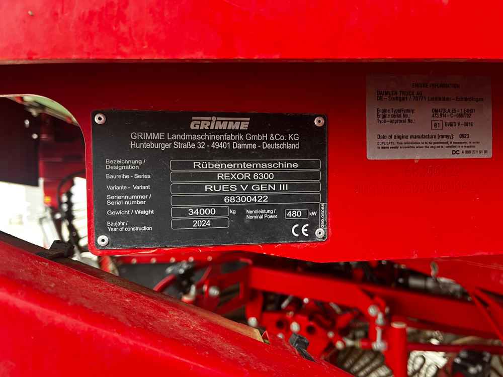 GRIMME REXOR 6300 Platinum - detail