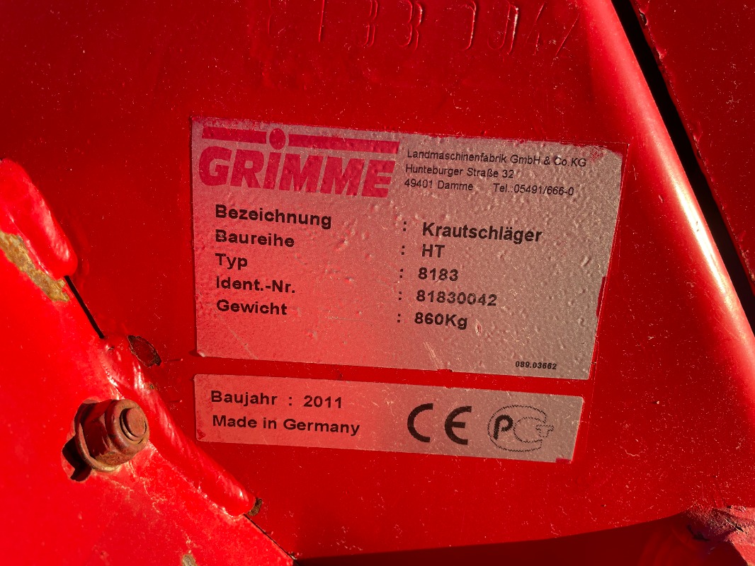 GRIMME VARITRON 270 RS - detail