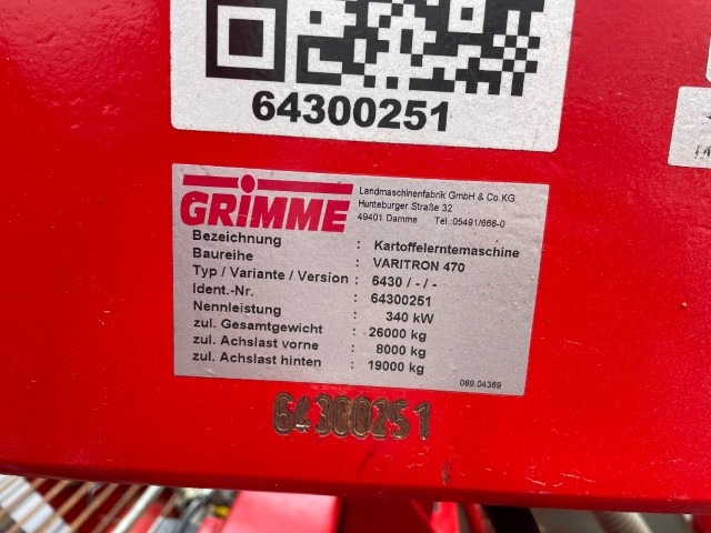 GRIMME VARITRON 470 RS - detail