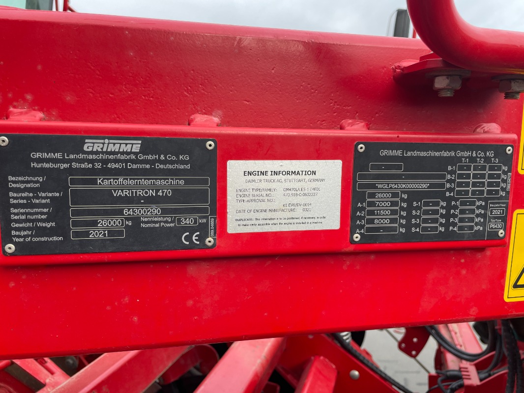 GRIMME VARITRON 470 - detail
