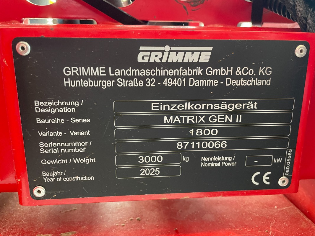 GRIMME Matrix 1800 GEN II - detail