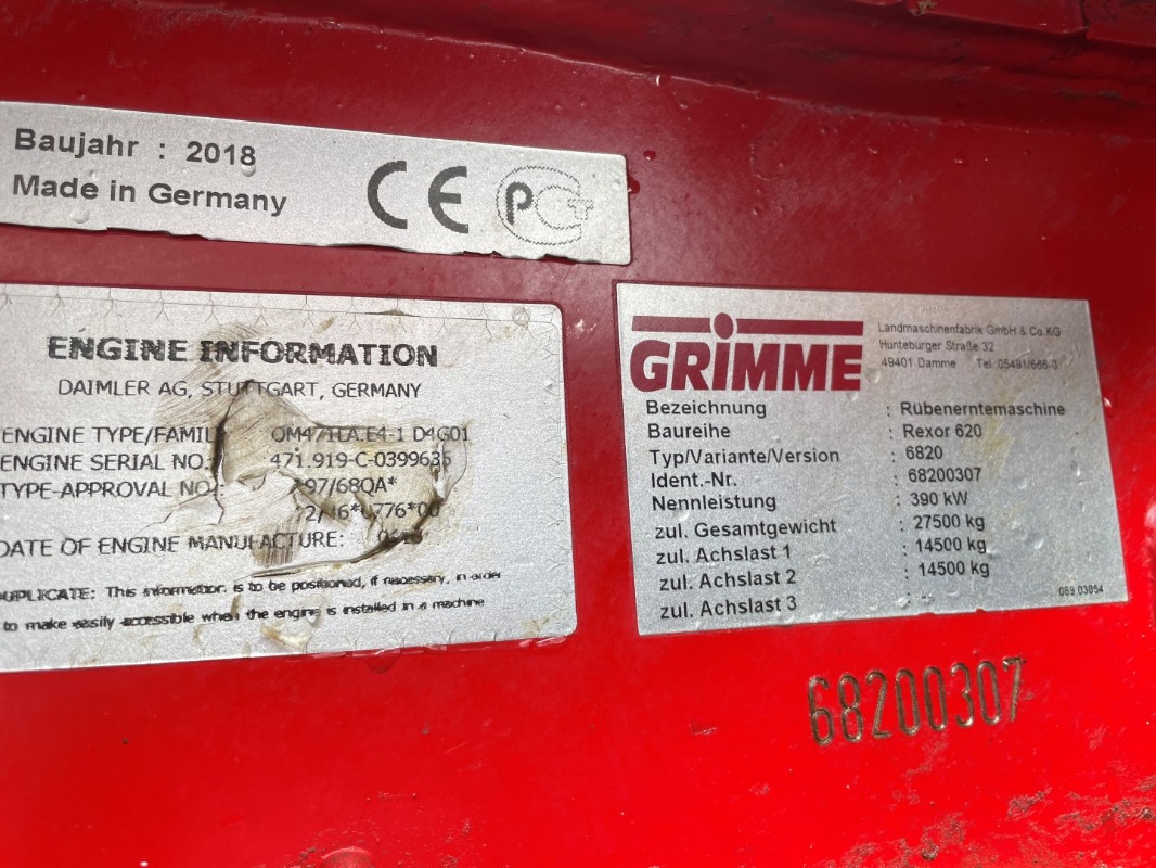 GRIMME REXOR 620 Rüttelschar FT - machinePlate