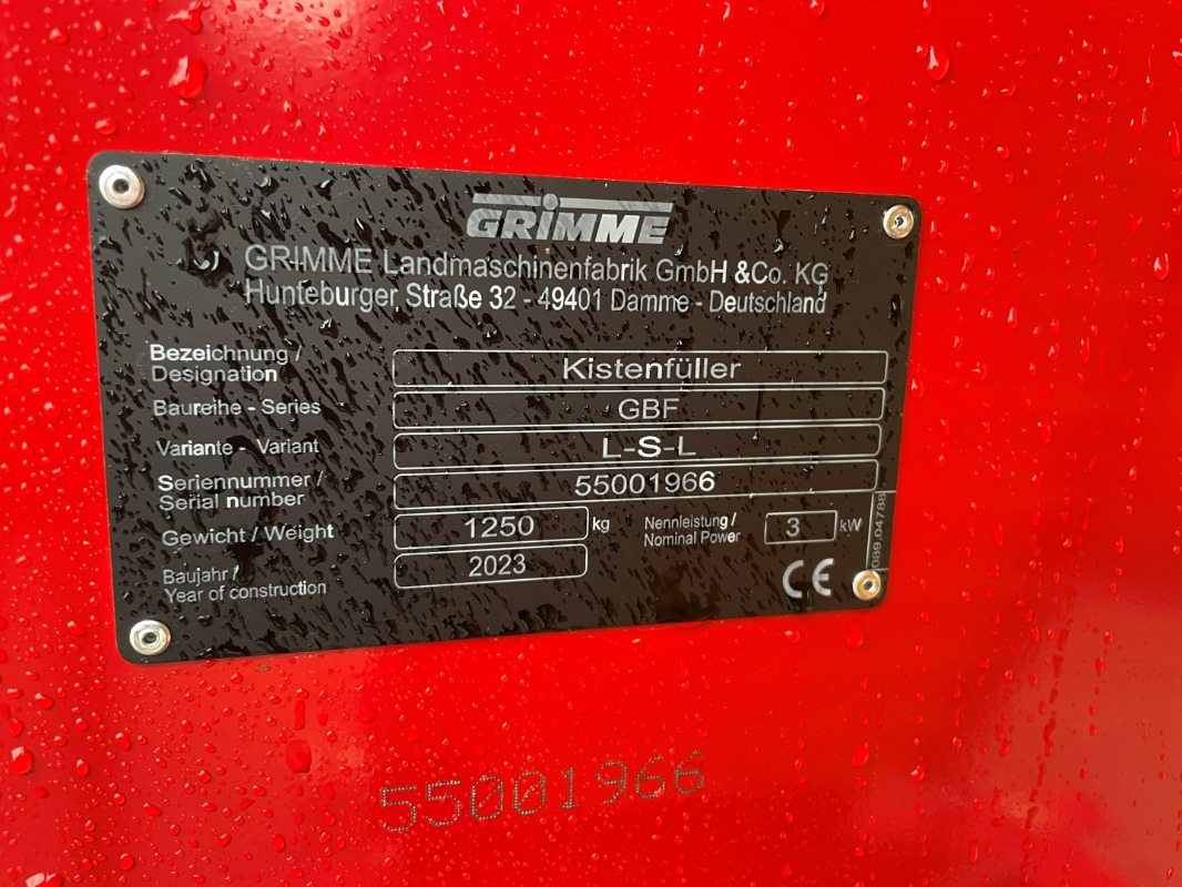 GRIMME GBF L-S-L - Rental - machinePlate