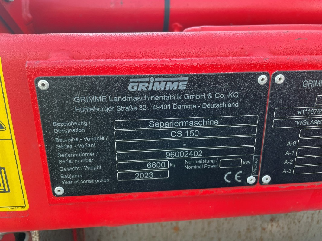 GRIMME CS 150  - detail