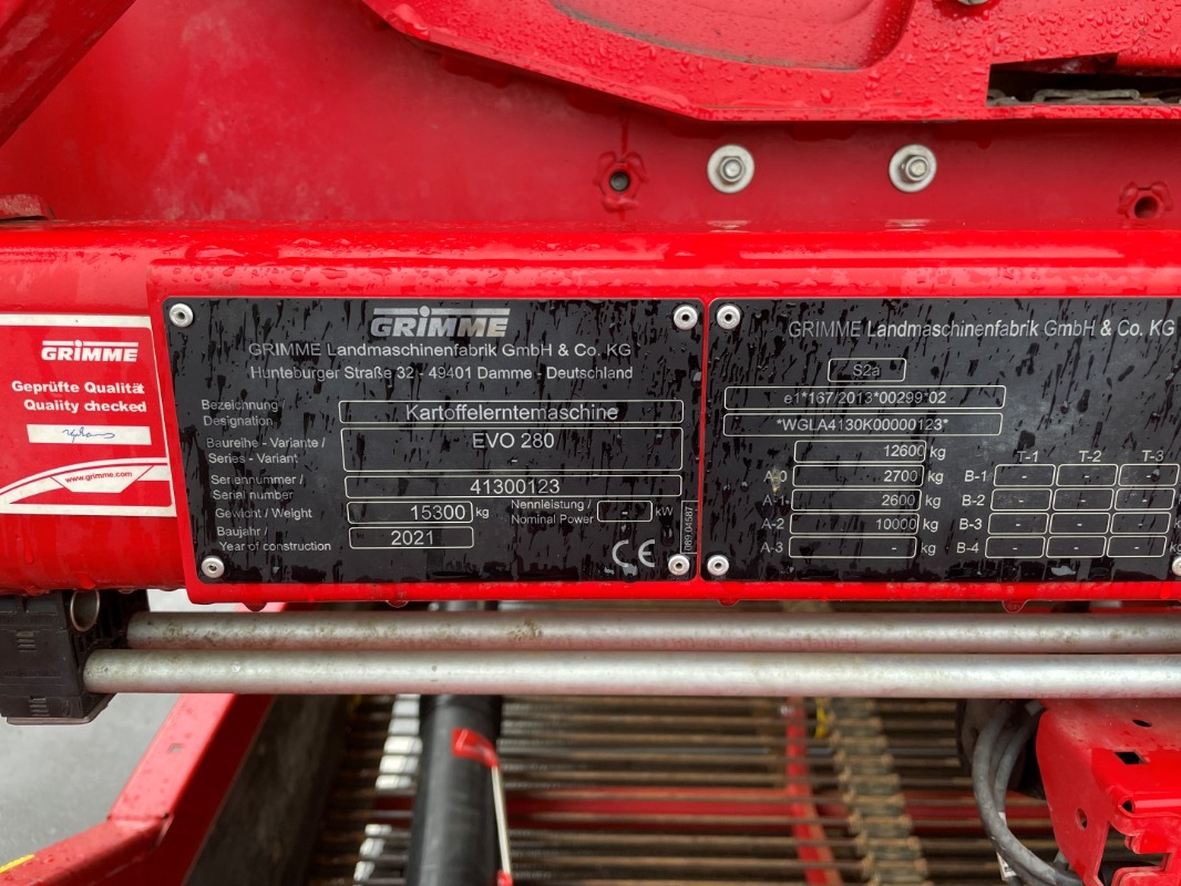 GRIMME EVO 280 ClodSep mit Triebachse - detail