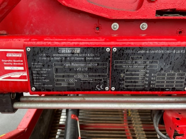 GRIMME EVO 280 ClodSep mit Triebachse - detail