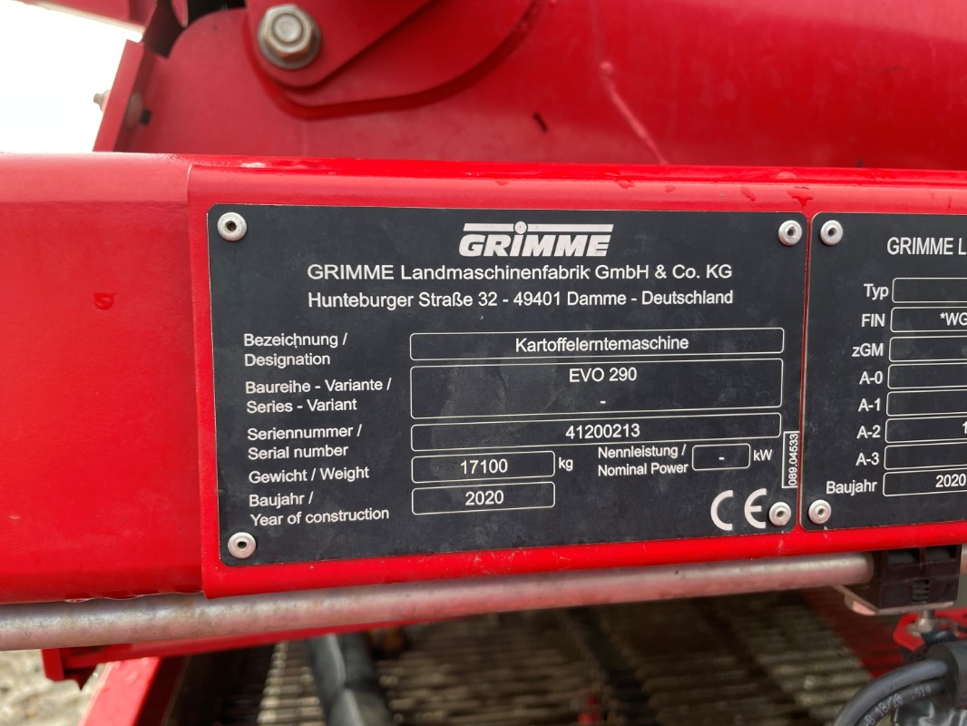 GRIMME EVO 290 AirSep - detail