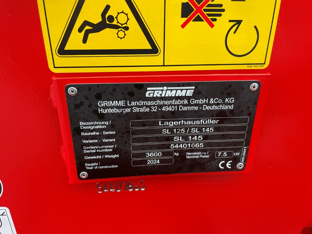 GRIMME SL 145 - Rental  - detail