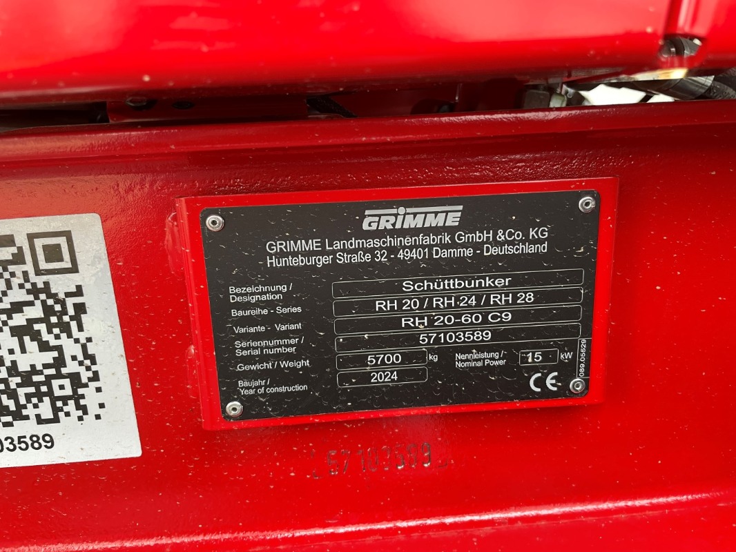 GRIMME RH 20-60 C9 - Rental  - detail
