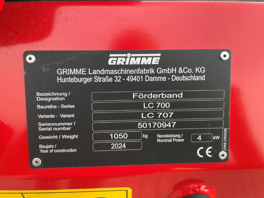 GRIMME LC 707 - Rental - detail