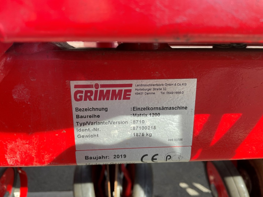 GRIMME MATRIX 1200 - detail