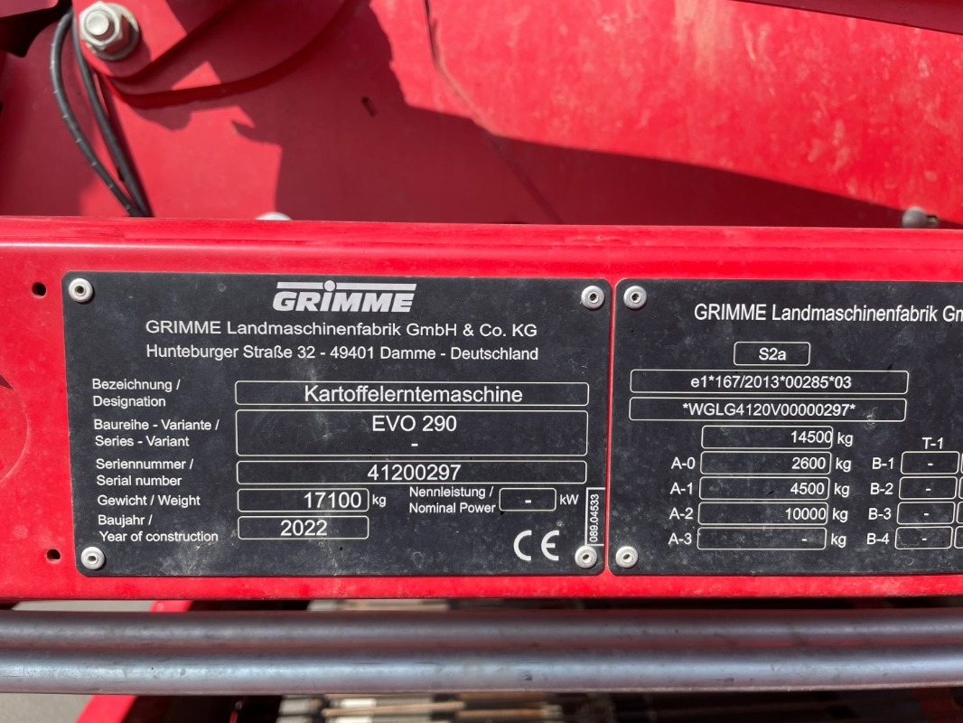 GRIMME EVO 290 AirSep - detail