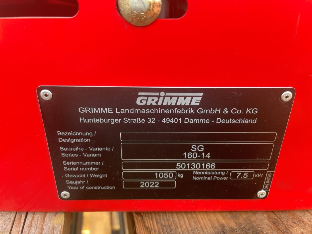 GRIMME SG 160-14 - detail