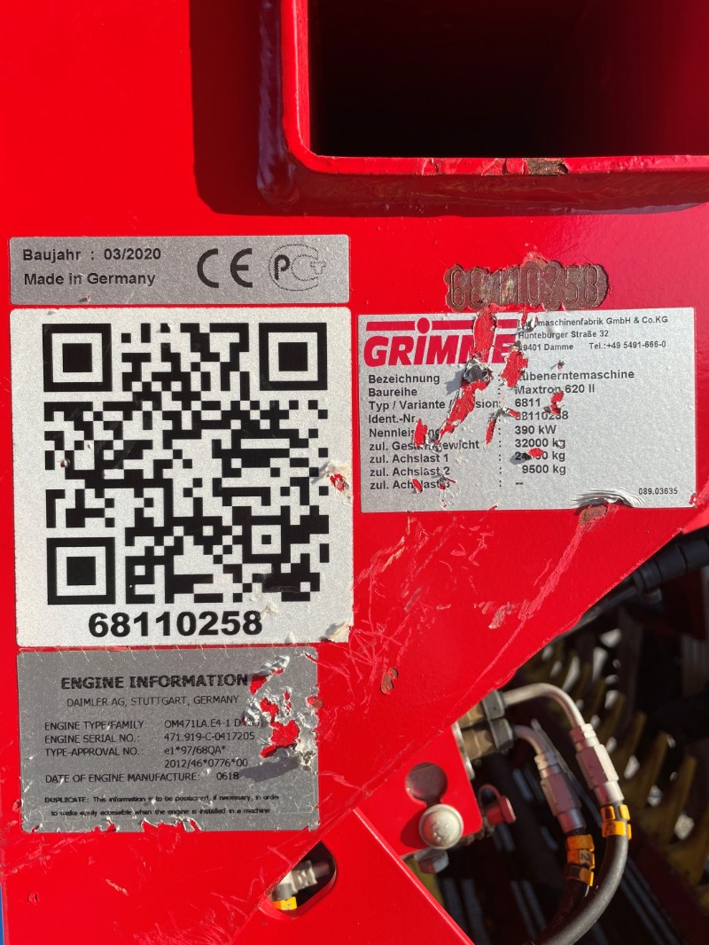 GRIMME MAXTRON 620 - detail - Ref. cb57