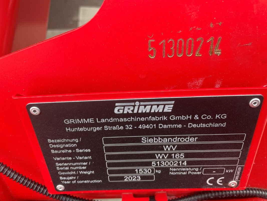 GRIMME WV 165 - detail