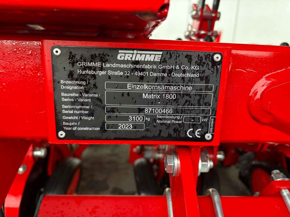GRIMME MATRIX 1800 - detail
